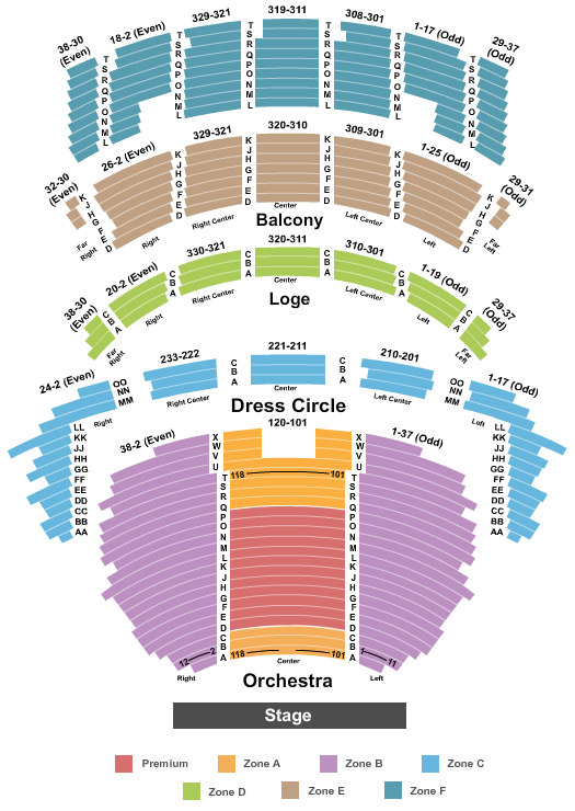 Come From Away Seating Chart